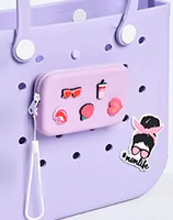 Clip-on Silicone Zipper Pouch Insert Accessories Compatible with Bogg Bag Waterproof Attachment Wallet for Phone <b>Key</b> Coin - Product Image 2