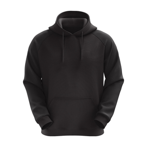 เสื้อฮู้ดดี้ผ้าฝ้าย 100% หนัก 400 GSM สีดำฟอกแบบวินเทจ สไตล์ดิสเทรส สำหรับผู้ชาย เสื้อกันหนาวแบบสวมหัว - Product Image 2