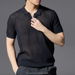 Luxury <b>Classic</b> Men Polo Shirt Tailored Design Premium Cotton Wrinkle Resistant Stylish Business Casual Clothing OEM - Product Image 4