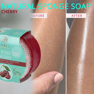 Jabón de Baño Humectante y Limpiador Profundo, Hecho a Mano con Hierbas 100% Naturales, Esponja Segura, Entrega Rápida, Origen Europeo, Marca Privada - Product Image 3