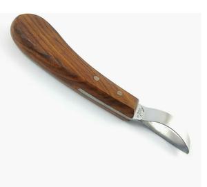 Couteau à sabot en acier J2 de haute qualité avec manche en bois fabriqué professionnel meilleure vente outils de maréchal-ferrant Instrument vétérinaire - Product Image 5