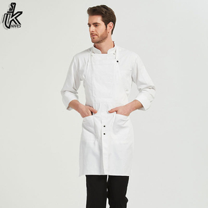 Babero protector de cocina personalizable de algodón 100% de alta calidad, delantal de Chef con impresión de logotipo personalizado, suministro a granel - Product Image 2