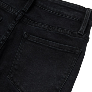Jeans de Tiro Alto con Corte de Campana, Mezclilla Elástica Negra, Corte Ajustado, Estilo de 5 Bolsillos, Jeans de Moda para Mujer Cómodos y Elegantes - Product Image 4