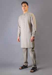 Robe en coton élégante Shalwar Kameez pour hommes de qualité supérieure pour Kurta à la mode Shalwar Salwar Kameez - Product Image 5