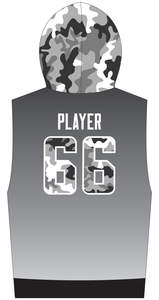 Sublimación completa Impreso Invierno Sudaderas con capucha sin mangas Custom Basics Algodón Poliéster - Product Image 3