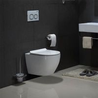 WC mural en céramique haut de gamme, design sans rebord, économie d'eau, facile à nettoyer, sanitaires modernes pour salle de bain, WC européen