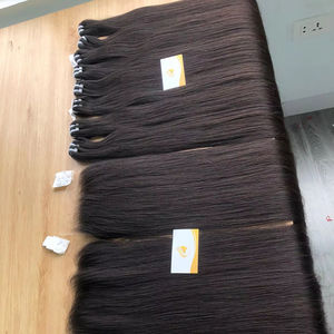 Cheveux humains vierges russes de haute qualité, couleur personnalisée, 1 à 3 ans, non traités, double trame machine, injection de ruban adhésif, décoloration - Product Image 1