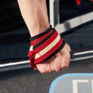 Sangles de musculation personnalisées avec logo, forme 8, antidérapantes, pour haltérophilie, enveloppes de poignet épaisses et résistantes, sangles de fitness pour la salle de sport, OEM ODM - Product Image 1