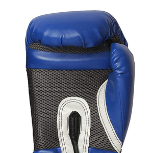 Guantes de Boxeo Azules para Entrenamiento de Muay Thai, Guantes de Kick Boxing para Artes Marciales, Tallas 8oz 10oz 12oz 14oz - Product Image 3