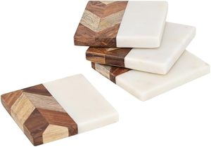 Latest Design Wood Marble <b>Table</b> <b>Coaster</b> for Wedding Birthday Parties Banquets Decoration Beaded <b>Table</b> <b>Coaster</b> - Product Image 6