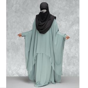 Grey Butterfly <b>Abaya</b> Dubai Wholesale <b>Abaya</b> Turkish EID Modest Islamic Clothing Dubai Elegant <b>Open</b> <b>Abaya</b> Women Muslim Dress - Product Image 4