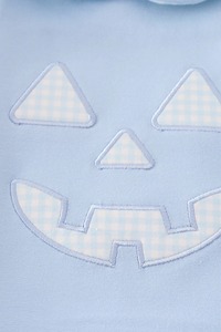 Ensemble confortable pour enfants avec design amusant d'Halloween, ensemble d'appliques à bulles bleues pour motif solide d'Halloween - Product Image 3