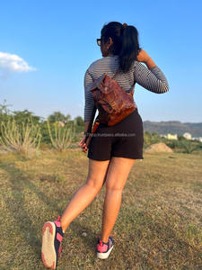 มาใหม่กระเป๋าเป้สะพายหลังหนัง Crunch วินเทจสไตล์ Rucksack กระเป๋าเป้สะพายหลังแฮนด์เมดอเนกประสงค์ Drawstring กระเป๋าเป้สะพายหลัง - Product Image 4