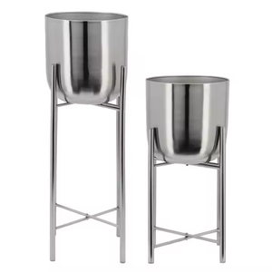 ชุดกระถางต้นไม้โลหะสำหรับตกแต่ง2025กลางแจ้ง - Product Image 4