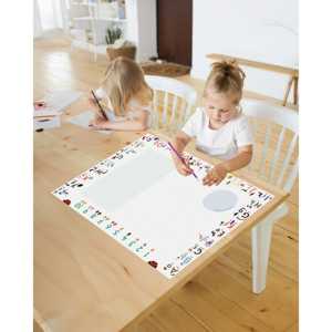 Tapete de Escritorio Impreso ABC, Fácil de Desprender, para Proyectos y Juguetes - Product Image 1