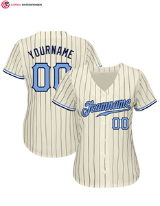 Maillot de Baseball à rayures Look Vintage avec broderie personnalisée pour chemise de Baseball d'identité d'équipe pour uniforme de sport - Product Image 2