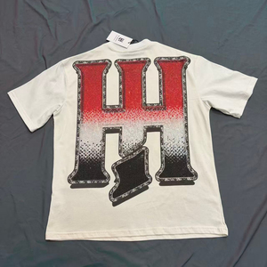 T-shirt à manches courtes pour homme en coton avec imprimé diamant aquatique, style streetwear américain, collection Life Hustlers, vente en gros - Product Image 6