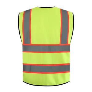 Gilet de sécurité haute visibilité certifié CE, détection d'aiguilles, vêtement de travail réfléchissant en polyester, unisexe, haute visibilité, protection pour la construction - Product Image 2