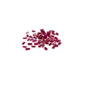 Rubis naturels du Mozambique non traités, calibrés, taille baguette 2x4mm, taille émeraude, taille coussin, pierres lâches certifiées IGI, disponibles en rouge, rose, rose bonbon - Product Image 4