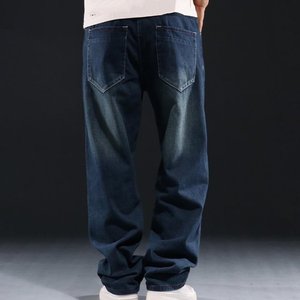 สตรีทแวร์กางเกงยีนส์ขายาวสำหรับผู้ชายกางเกงผ้ายีนส์ยืดทรงพอดีตัวปักลายสไตล์ย้อนยุคสำหรับฤดูใบไม้ร่วง2025 - Product Image 3