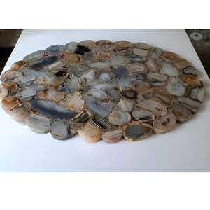 Plato elegante para servir de ágata amatista, piedra natural tallada a mano para una decoración única del hogar y entretenimiento impresionante - Product Image 2