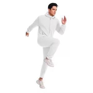 ชุดฮู้ดดี้และกางเกงวอร์มผ้าฝ้ายหนานุ่มคุณภาพสูงแบบสั่งทำปี 2026 สำหรับผู้ชาย พร้อมลายพิมพ์นูนแบบพัฟฟ์ ชุดแทรคสูทสำหรับผู้ชาย - Product Image 1