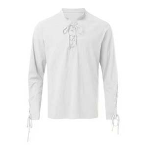 เสื้อเชิ้ตของผู้ชายเสื้อระบายอากาศแบบลำลองเสื้อเชิ้ตผ้าฝ้าย100% คุณภาพสูง - Product Image 5