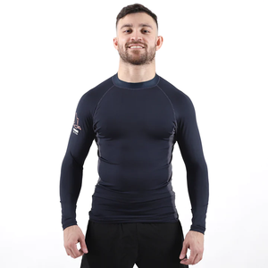 Service OEM Haute Qualité Sublimation Complète Protège-éruptions Impression Personnalisée Muscle Fit Musculation Compression Rashgaurd Hommes - Product Image 2