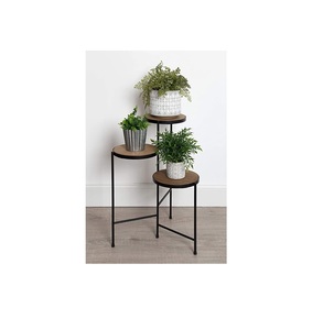 Élégant porte-fleurs en métal artisanal de qualité supérieure avec un look antique, parfait pour un style de décoration d'inspiration vintage. - Product Image 5