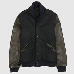 Colección de invierno 2025, chaqueta de lana holgada, chaqueta Bomber de moda con bordado de chenilla personalizado para hombre y mujer, venta al por mayor, nuevo aspecto - Product Image 1