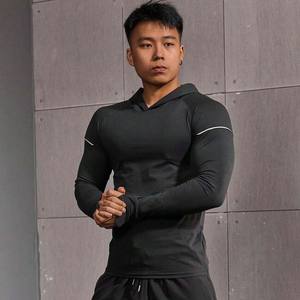 Fitness Men Letter Graphic Raglan Sleeve Sudadera con capucha deportiva - Product Image 4