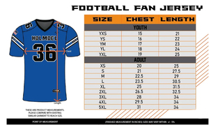 Maillot de football américain personnalisé par sublimation, chemise courte grande taille respirante avec design cousu - Product Image 6