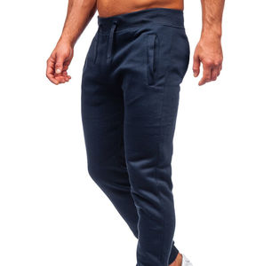 Pantalones Cargo informales personalizados para hombre, cordón antiarrugas con cremallera de algodón, tela de lona para pantalones acampanados lavados teñidos lisos - Product Image 4
