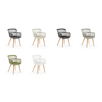 Fauteuil moderne en plastique Tilia Eva-N pour l'école, le parc et l'atelier