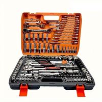 151 pièces d'outils à main CR-V pour la réparation automobile, jeu de douilles de 1/4 pouce, clé dynamométrique à cliquet, combo pour usage domestique, support OEM personnalisable