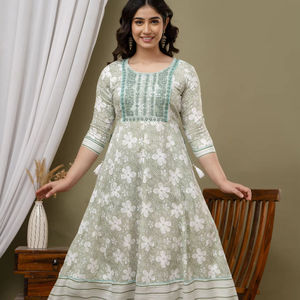 เสื้อคลุมยาวงานปักลวดลายโดรีแบบอินเดีย - Product Image 1