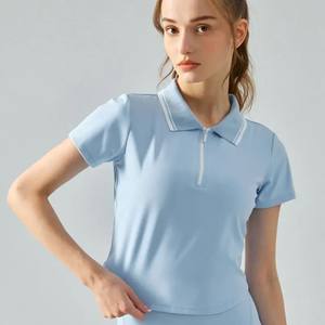 Camisas Polo de mujer Camisa de mujer de alta calidad 100% blusas de algodón camisas polo con logotipo bordado personalizado para mujer - Product Image 6