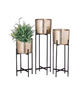 Maceta redonda de metal Premium atemporal Elegance, elaborada por expertos para mejorar macetas de espacios interiores y exteriores, superventas - Product Image 6