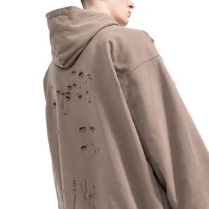 เสื้อฮู้ดแบบสวมหัวของผู้ชายผ้าฝรั่งเศสเทอร์รี่ผ้าถักแบบกำหนดเองสำหรับฤดูหนาว - Product Image 2