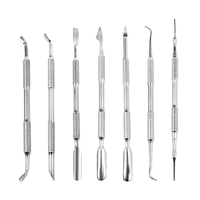 Fournitures professionnelles pour ongles en gros : Outils durables et écologiques en acier inoxydable double face – Meilleur repousse-cuticules et coupe-callosités