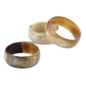 El mejor diseño indio hecho a mano de alta calidad anillo de cuerno de búfalo para mujer Natural alto pulido cuerno de búfalo joyería amor náutico - Product Image 3