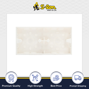 Meilleur prix du marché sur vente exclusive Boîtiers de produits électroniques et d'instruments en polystyrène à haute résistance aux chocs Boîte de distribution Twin Sunk - Product Image 2