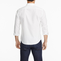Nouvelle mode chemises de bureau pour hommes couleur unie bouton revers manches longues affaires hauts coréens chemisier tenue décontractée chemise