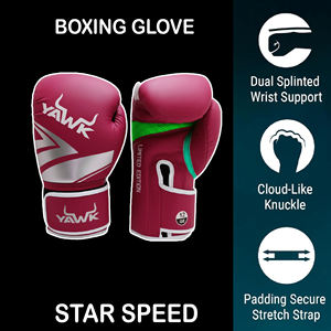 Gants de boxe d'entraînement professionnels 100% cuir véritable avec poignet à lacets Logo personnalisable Gants de boxe Winning - Product Image 2