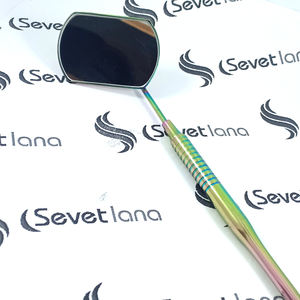 Pinzas de pestañas en forma de nube dorada con espejos Producto Premium - Product Image 4