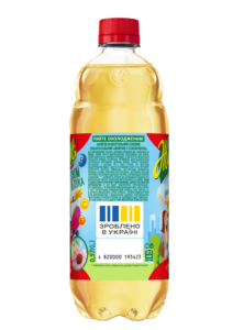 Bebida Carbonatada Suave Zhyvchyk con Agua y Jugo de Manzana, Vitaminas y Minerales, 0.5L, Envase PET Transparente Dorado, Enfriada - Product Image 2