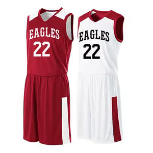 100% Polyester hommes basket-ball uniforme ensembles séchage rapide respirant doux vêtements de sport grande taille imprimé numéro de modèle nouveau XS pour - Product Image 5