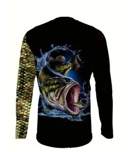 Camisas de Pesca para Hombre, Secado Rápido, Impresión por Sublimación, Logotipo Personalizado, Protección Solar UPF 50, Impermeables, Transpirables, para Exteriores, Nueva Colección - Product Image 2