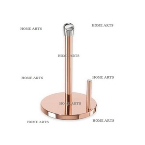 Juego de 2 soportes de papel tisú de forma redonda, soporte de papel tisú de mesa de boda de madera y hierro al mejor precio en la India - Product Image 5