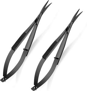 Venta caliente Tijeras de resorte de acero inoxidable Manicura y extensiones de pestañas Suministros de peluquería de belleza Uso - Product Image 1